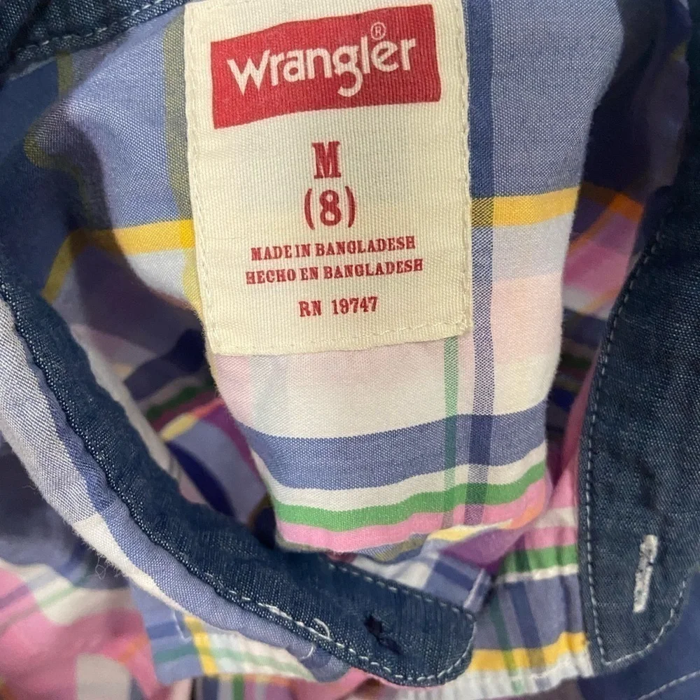 Wrangler Pastel Short Sleeve Button Down